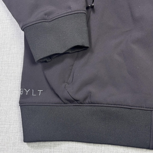 BYLT Premium Basics Full Zip Jacket Hoodie Mens XL Black Stretch Performance - Picture 7 of 8